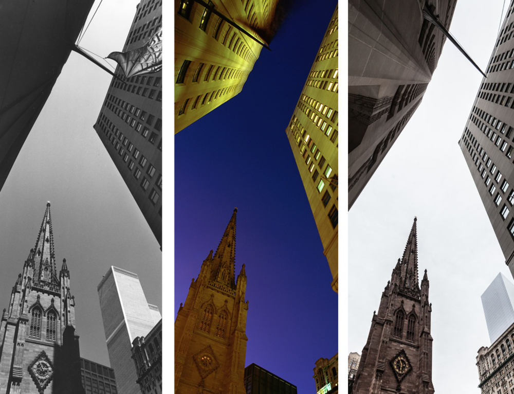 New York before and after - St. Pauls Church