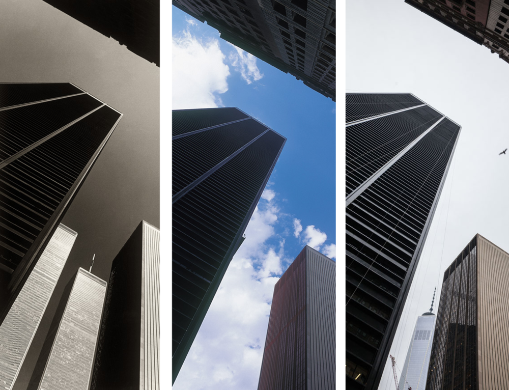 New York before and after - from Broadway